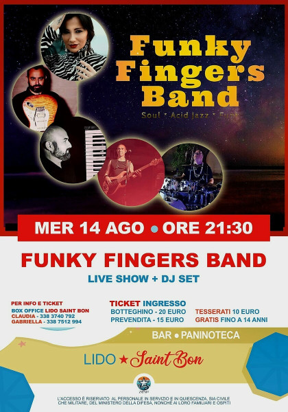 Funky Fingers Band Live di Ferragosto