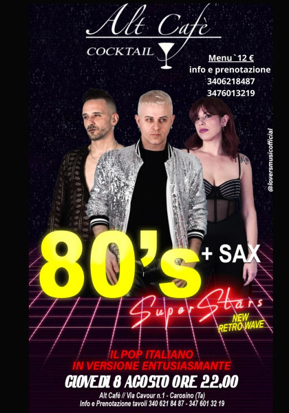 Alt Cafè Cocktail 80 _superstars   70 /80 italiano entusiasmante  .