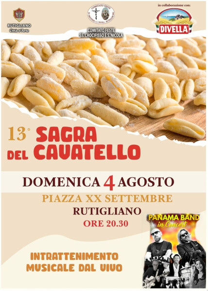 13^ Sagra del Cavatello con i PANAMA BAND in concerto
