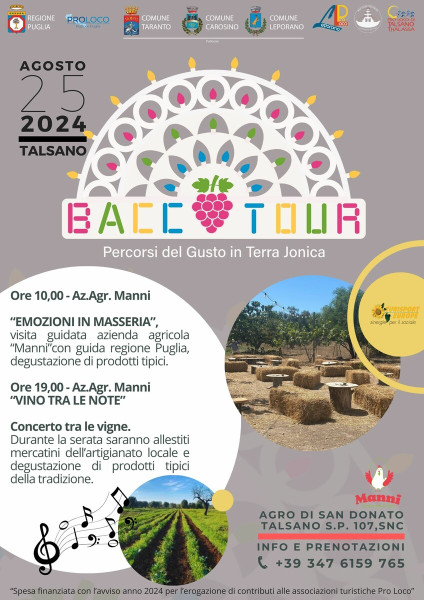 Talsano – Bacco Tour seconda edizione 2024-Talsano