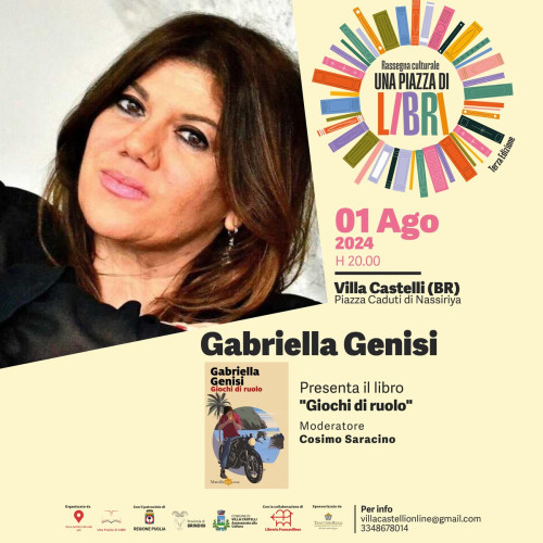Una Piazza di Libri presenta "Giochi di ruolo" di Gabriella Genisi