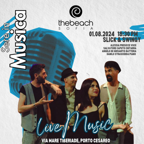 Sere in Musica al The Beach Sophia con Slick & Swingy