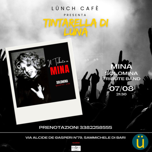 SoloMina - Tributo a Mina live at Lunch Café