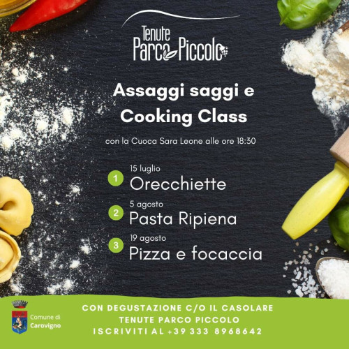 Cooking class con degustazione