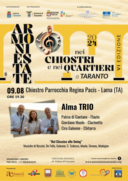 ALMA Trio in ArmoniEstate nei Chiostri e nei Quartieri