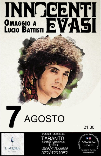 Lucio battisti cover band live all'aurora piazza castello