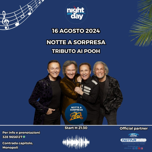 Notte a Sorpresa - Pooh tribute band live at Night and Day