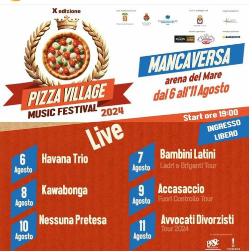 Torna il Pizza Village con musica e gusto