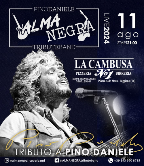 Almanegra Pino Daniele Tribute Band a LA CAMBUSA