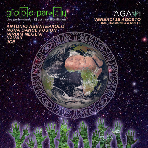 "Globe Party" art ensemble