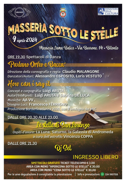 Masseria sotto le stelle