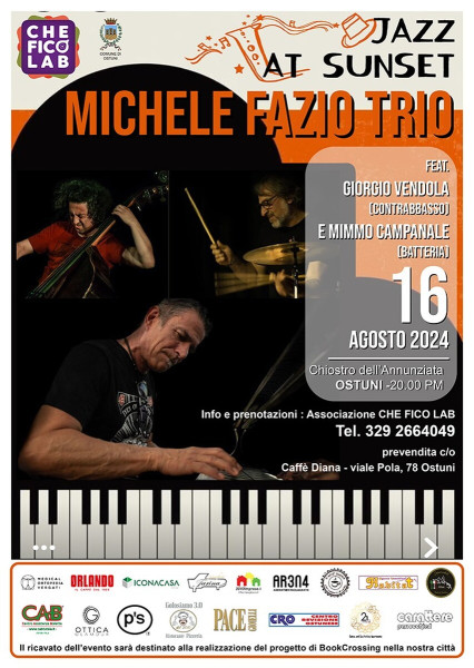 Jazz at sunset: Michele Fazio Trio