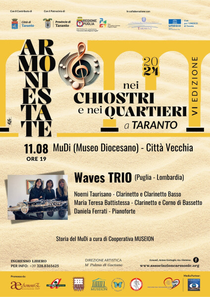 Waves Trio - ArmoniEstate nei Chiostri e nei Quartieri VI ed