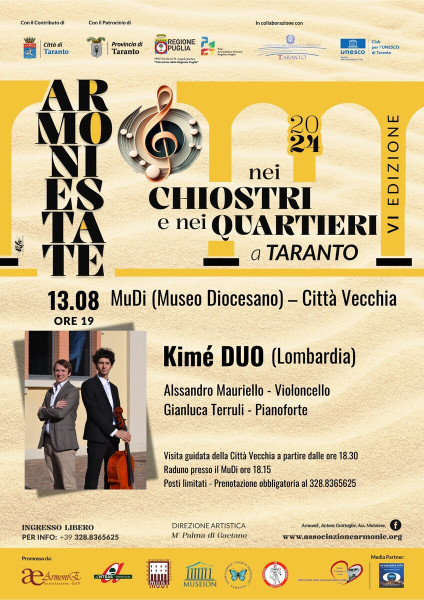 DUO Kimè - ArmoniEstate nei Chiostri e nei Quartieri