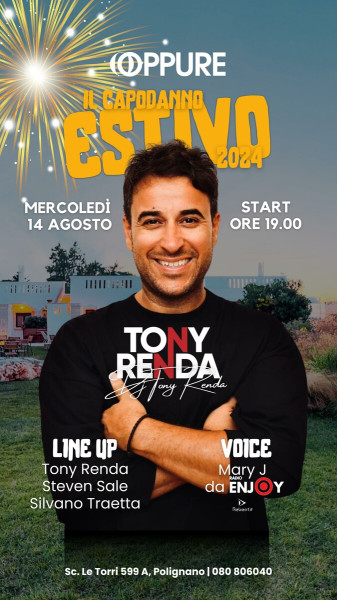Capodanno estivo 2024 con TONY RENDA