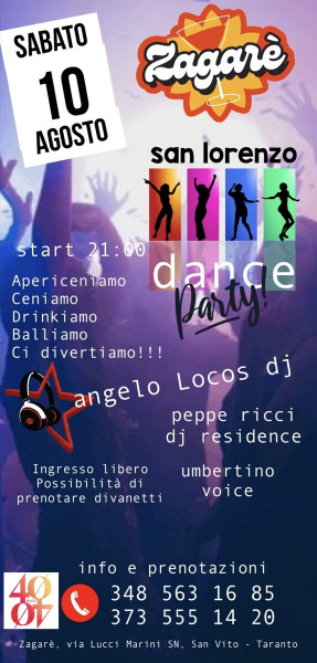 San Lorenzo Dance Party