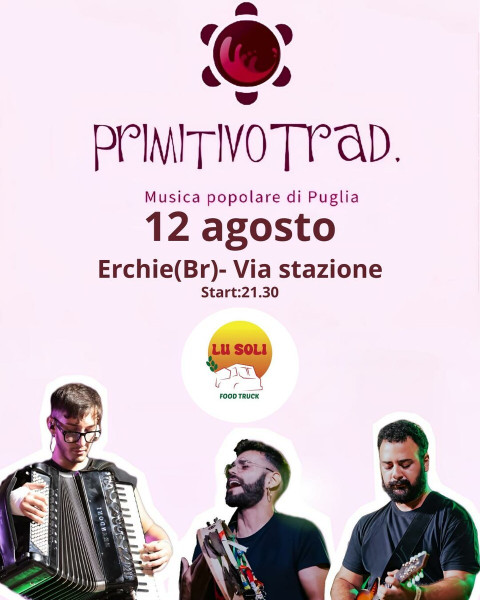 Musica Popolare con i PrimitivoTrad a "Lu Soli" Food truck