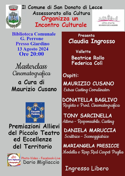 Premiazione Eccellenze del Territorio