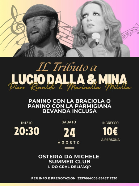 IL TRIBUTO A LUCIO DALLA & MINA - Piero Rinaldi & Marinella Milella