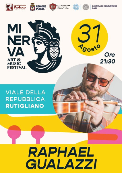 RAPHAEL GUALAZZI in concerto al MINERVA FESTIVAL di RUTIGLIANO