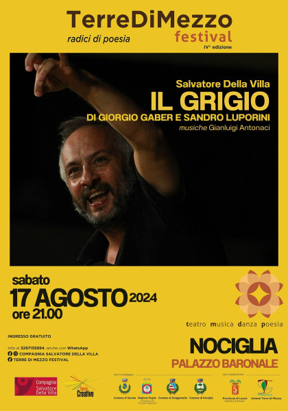 IL GRIGIO di Giorgio Gaber e Sandro Luporini con Salvatore Della Villa