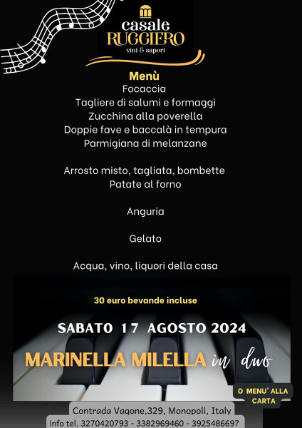 Marinella Milella duo Piano bar e dance