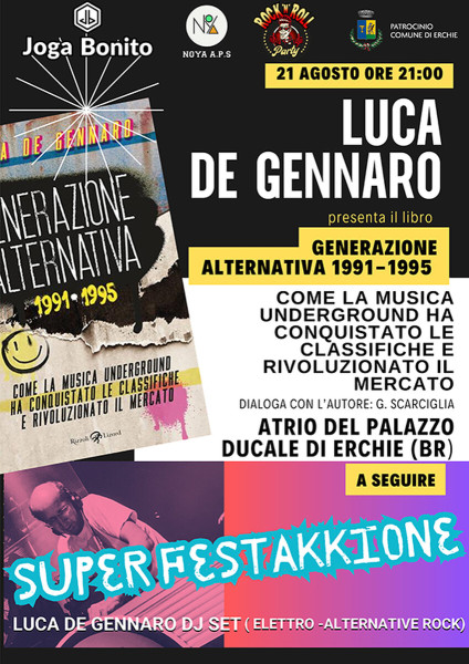 Luca De Gennaro presentazione libro e a seguire djset