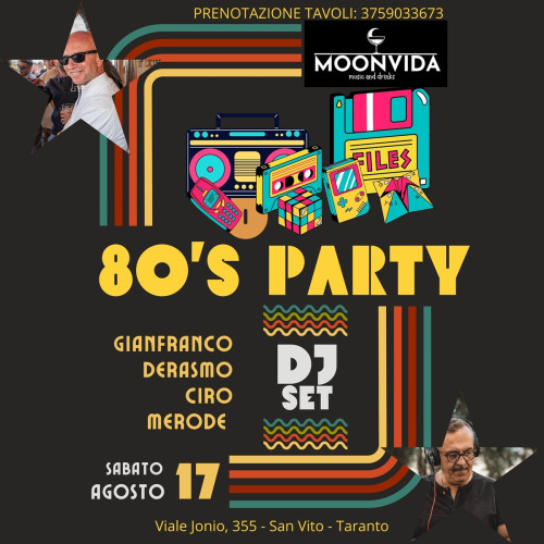 80'S Party con Derasmo & Merode dj set