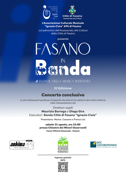 Concerto conclusivo "Fasano in Banda" III Edizione