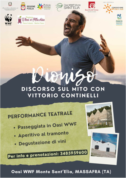 Dioniso, discorso sul mito. Performance teatrale e aperitivo finale