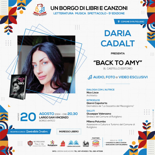 DARIA CADALT presenta «BACK TO AMY. LA STORIA DI AMY WINEHOUSE»