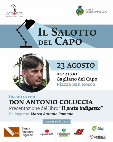 Don Antonio Coluccia a Gagliano per "Il Salotto del Capo"