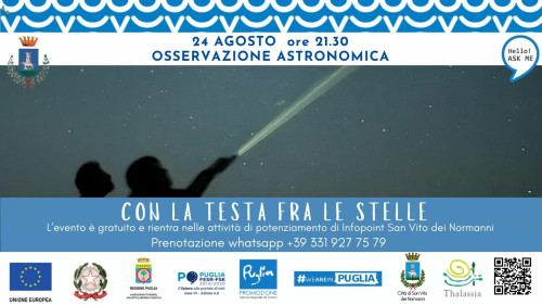 CON LA TESTA TRA LE STELLE. Osservazione Astronomica a Castello D'Alceste