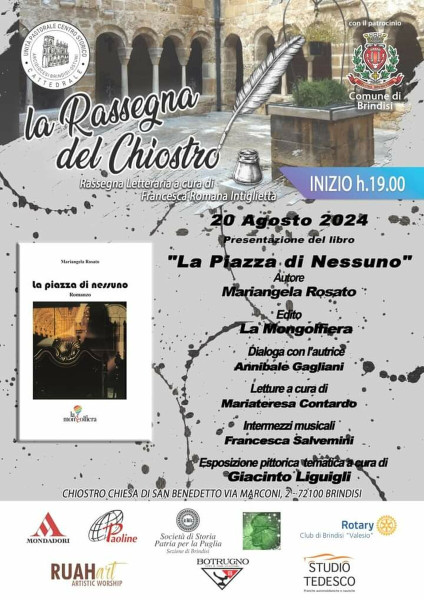 La Rassegna del Chiostro 2024. 20 agosto, Mariangela Rosato