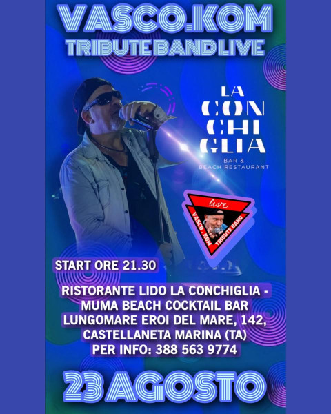 Vasco.Kom tribute band live a "La Conchiglia"