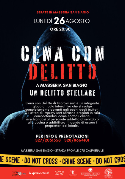 Calimera di Lecce – Cena con Delitto “Un delitto stellare”