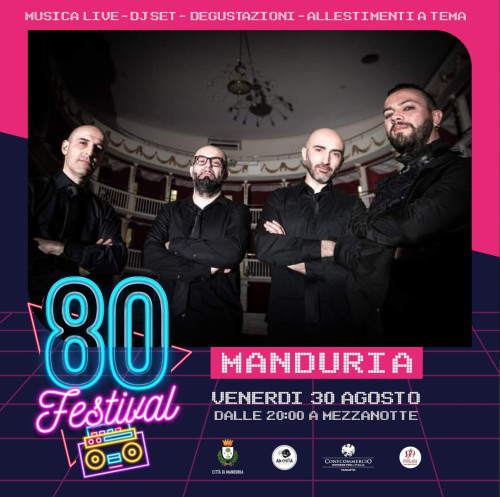 DARK ENTRIES in concerto per "80 Festival", venerdì 30 agosto a Manduria