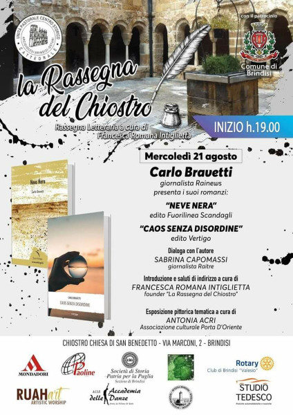 La Rassegna del Chiostro. 21 agosto, Carlo Bravetti, giornalista rainews 24
