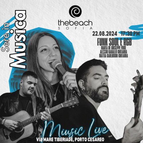 Sere in Musica al The Beach Sophia con Ritmi Funk, Soul e R&b