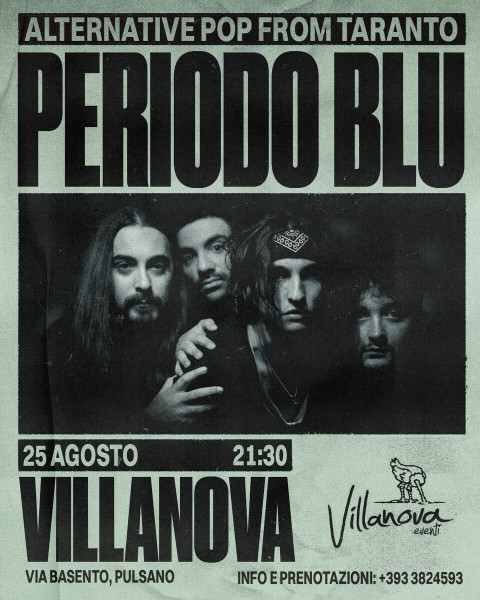 PERIODO BLU (Alternative-pop) live al Villanova