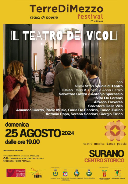 IL TEATRO DEI VICOLI Itinerario di teatro e musica
