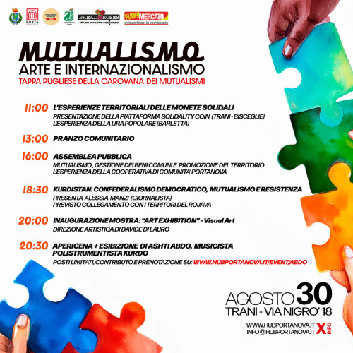 Mutualismo, Arte e Internazionalismo. Tappa pugliese della carovana dei mutualismi.