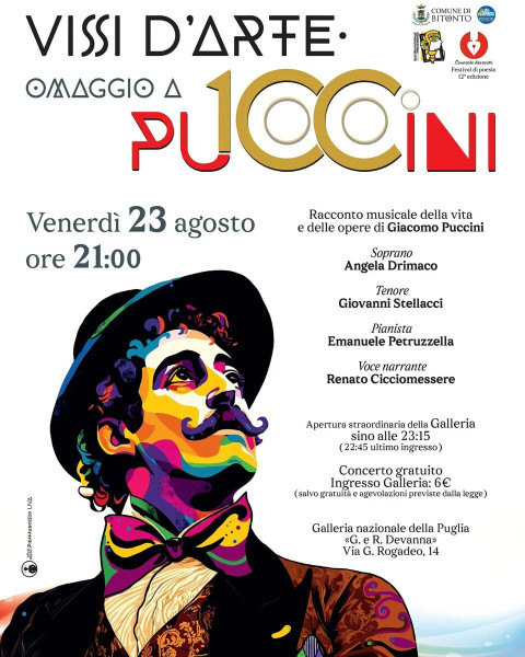 Serata in onore di Giacomo Puccini alla Galleria Nazionale della Puglia