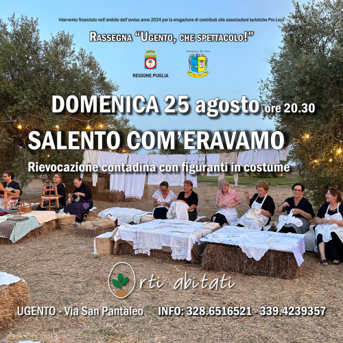 Festa contadina con canti e figuranti in costume