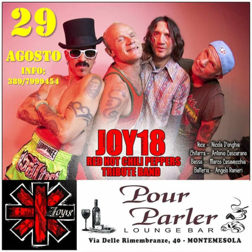 Joy 18 Red Hot Chili Peppers tribute band live @Pour Parler
