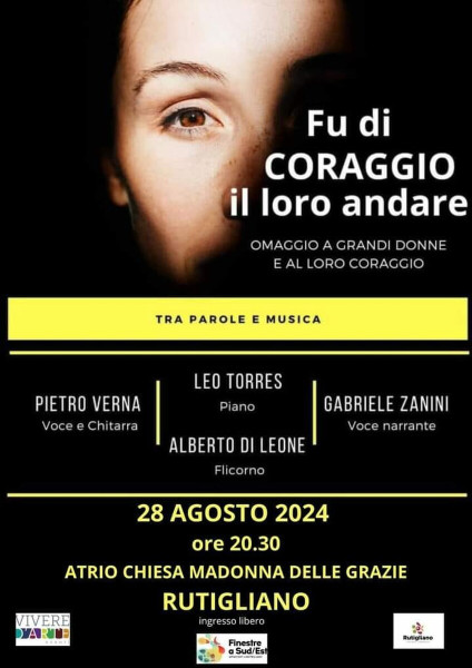 «Fu di coraggio il loro andare»: spettacolo di teatro-musica
