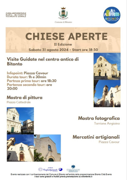 Torna "Chiese Aperte" a Bitonto