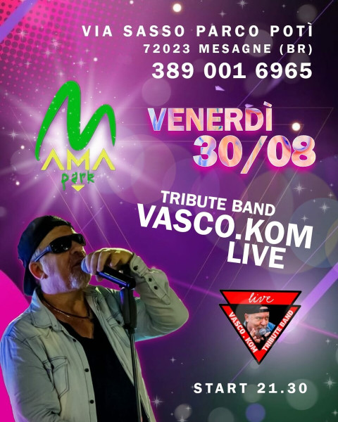 Vasco.Kom tribute live al Mama Park