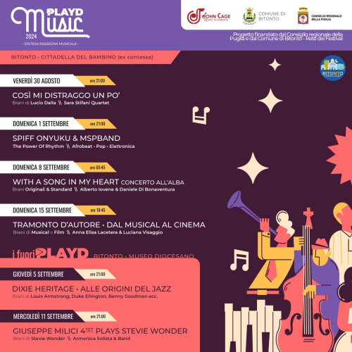 Al Via Playd Music 2024: concerto all'alba e al tramonto