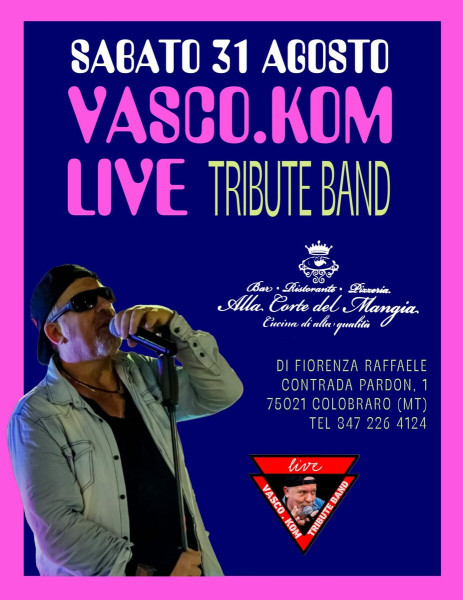 Vasco.Kom tribute band live "Alla Corte del Mangia"